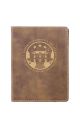 Rustic/Gold Laserable Leatherette Passport Holder - GFT650